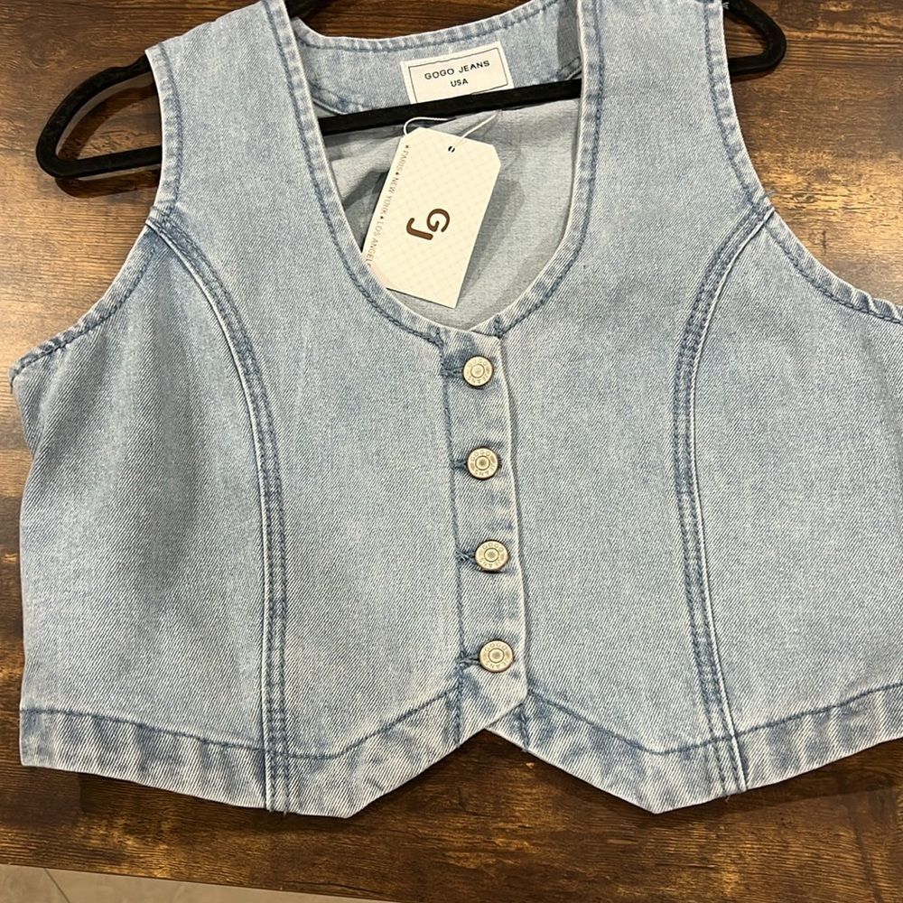 NWT Women's Go- Go Tate Denim Vest - Picture 5 of 8
